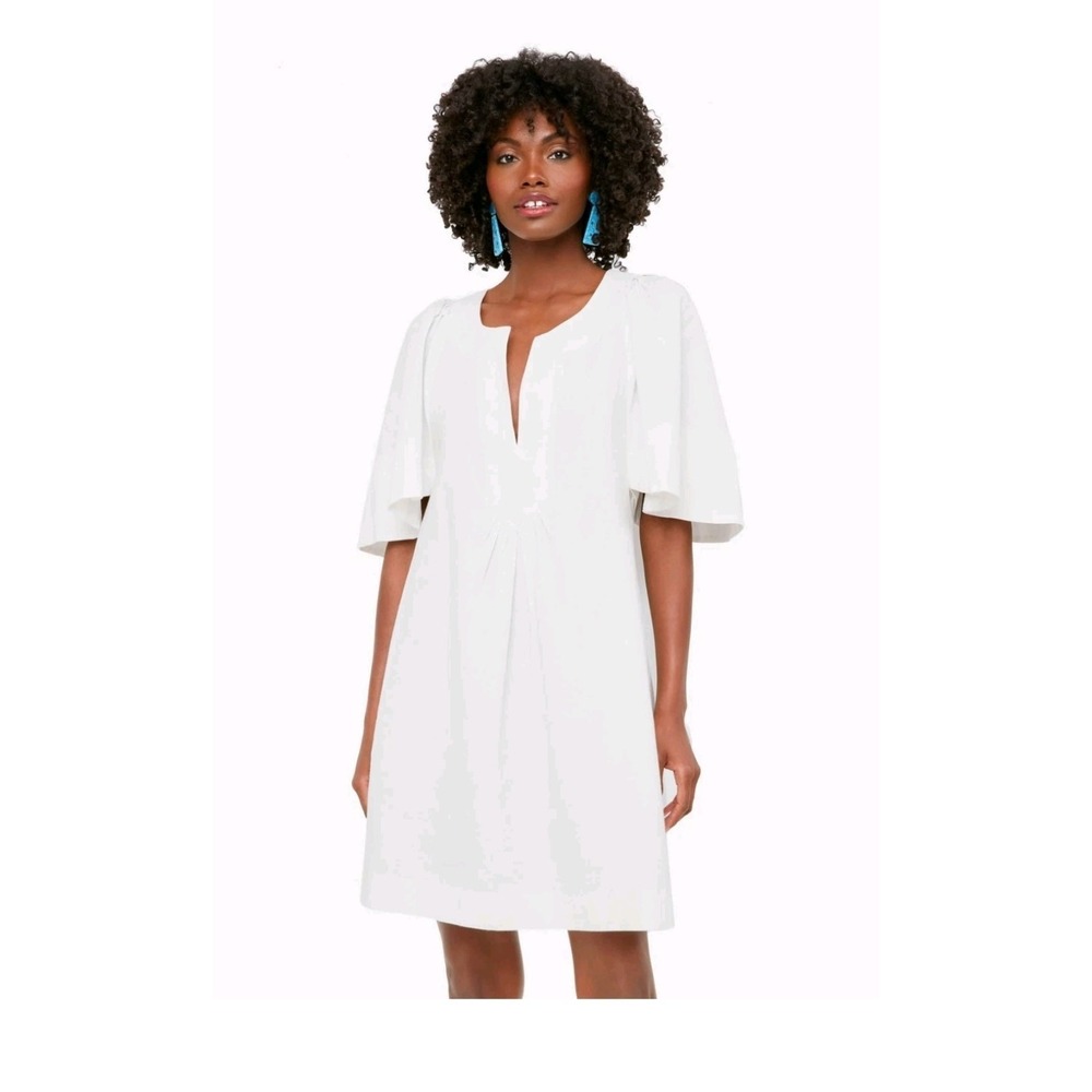 Pomander Place Tuckernuck NWT White Finley Flutter Sleeve Mini Dress Prep Sz XL